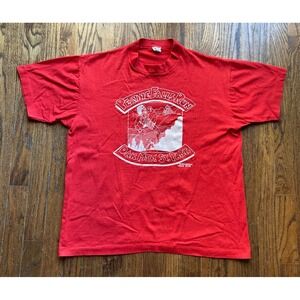 VTG 80s Peavine Falls Race T Shirt XL Birmingham AL Marathon Red Oak Mountain